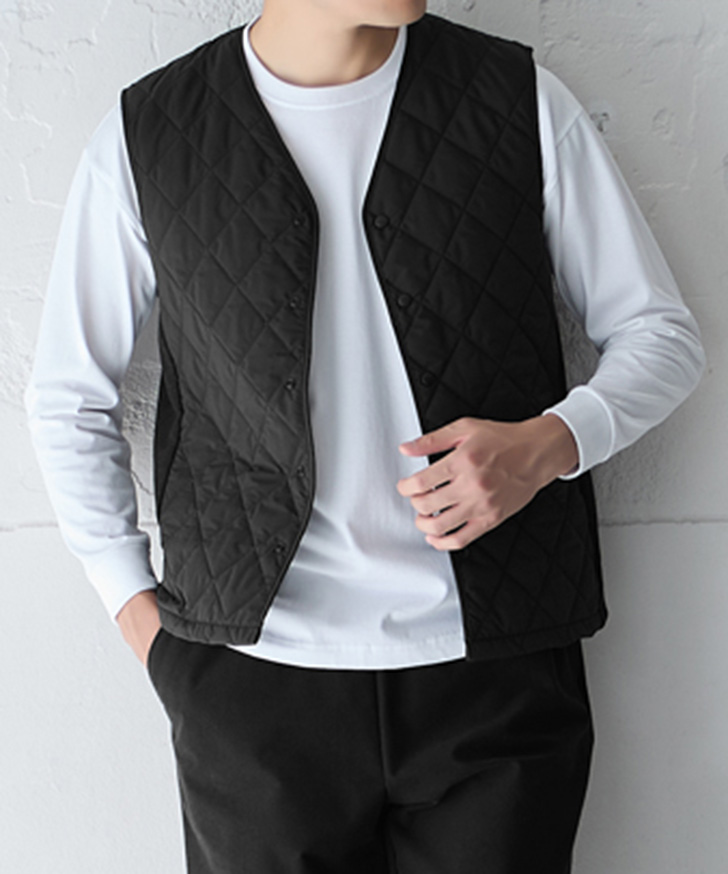 GUNZE（グンゼ） ベスト メンズ 冬 キルティング 中綿 吸湿発熱