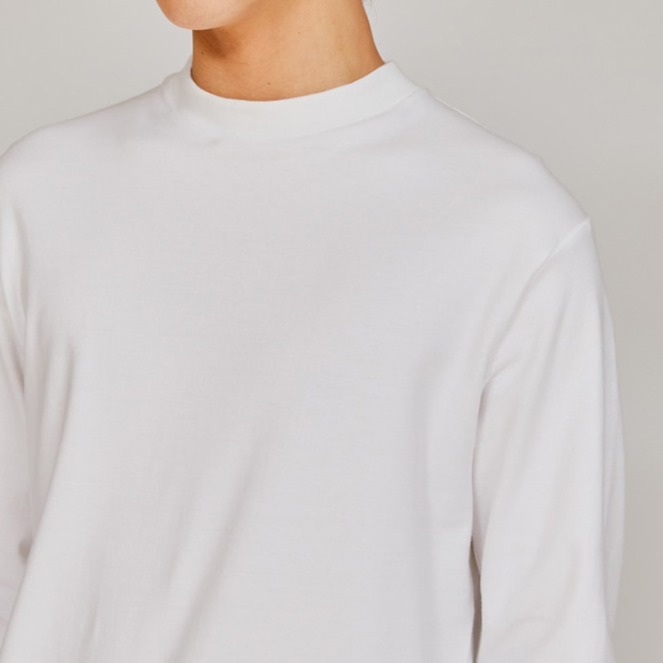 Hanes（ヘインズ） Tシャツ メンズ 長袖 無地 綿 スエードニット