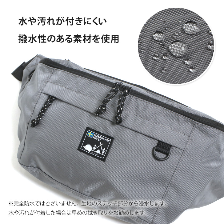 A.I.P新品未使用90年代ウエストポーチボディバックねずみ色ナイロン製　値下げ lfc-021-sku-gry.jpg