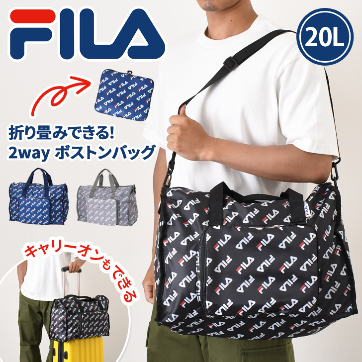 FILA ボストンバッグ メンズ 大容量 軽量 ゴルフ 旅行 フィラ キャリー