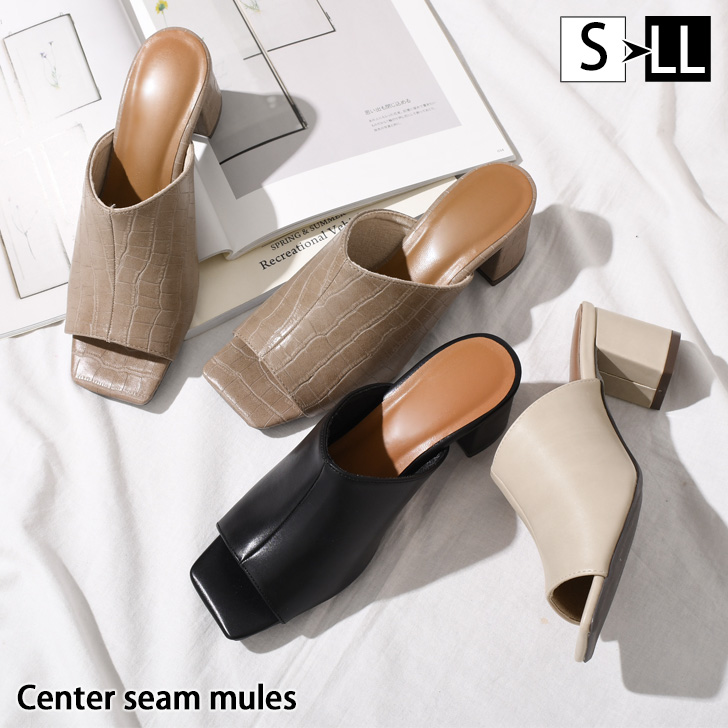 ミュール サンダル レディース 履きやすい 歩きやすい ワンベルト