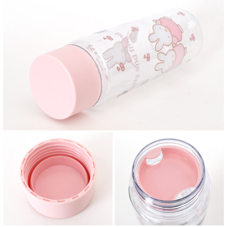 クリアボトル 水筒 480ml おしゃれ 透明 キャラクター ミッフィー