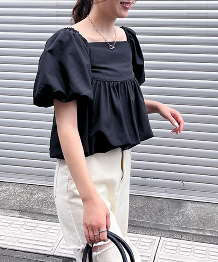 ブラウス レディース 半袖 おしゃれ 夏 オフィス ショート丈
