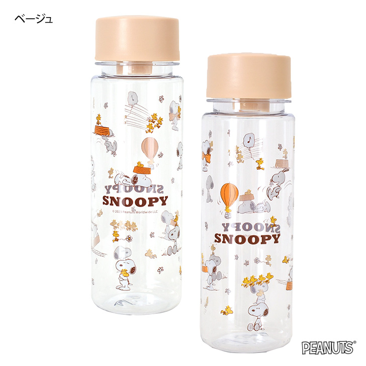 クリアボトル 水筒 480ml おしゃれ 透明 キャラクター スヌーピー