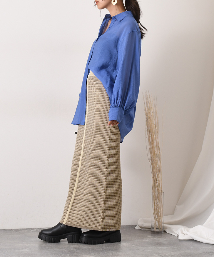 ニットスカート タイトスカート レディース ロング 秋 夏 ボトムス 総