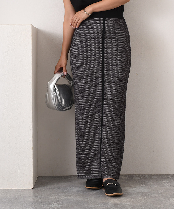 ニットスカート タイトスカート レディース ロング 秋 夏 ボトムス 総