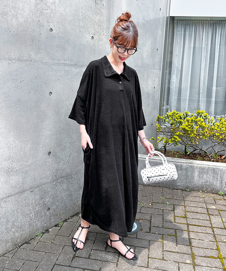 ワンピース レディース ロング 春 夏 半袖 きれいめ 大きいサイズ