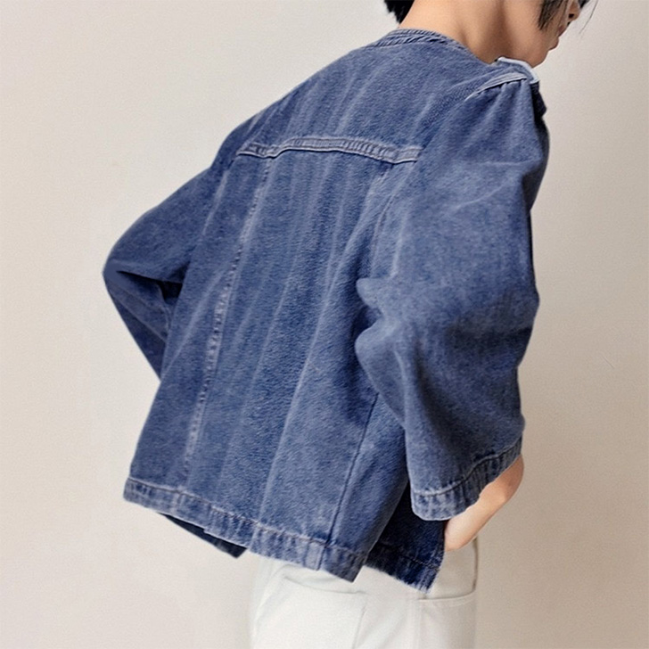 ☆美品☆バーバリー＊7分袖＊デニムジャケット＊40/L - メルカリ