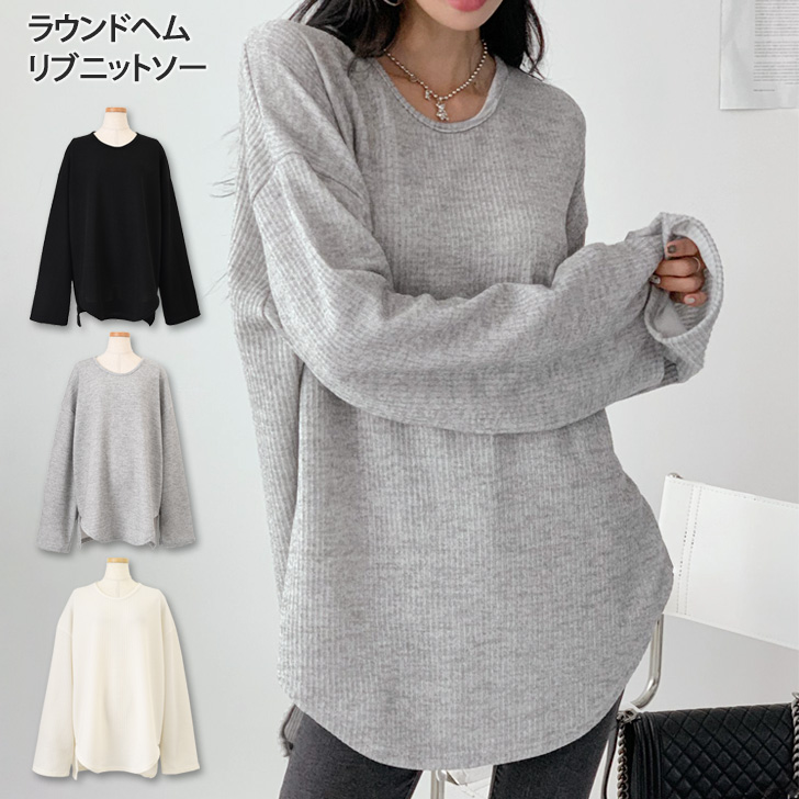 MOYURU カットソー ロング丈 XL 赤黒 ドット ゆったり 春秋 おしゃれ matrixs_05091901
