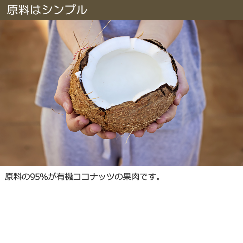 “有機ココナッツチップノンフライ