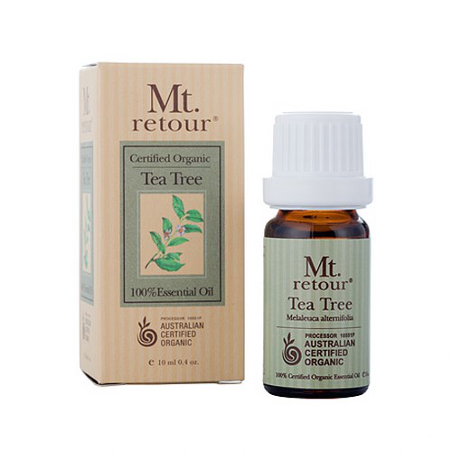 ティーツリー エッセンシャルオイル 10ml モンルトゥール(Mt. retour) ACO認定 100％オーガニック(無農薬有機栽培)アロマ