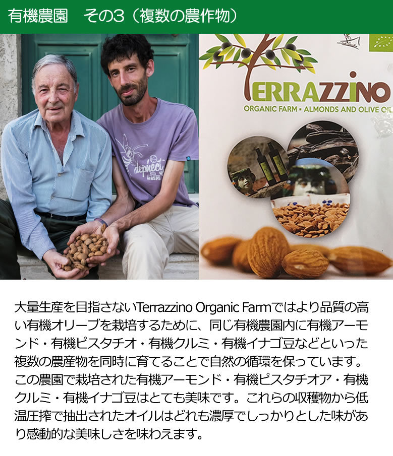 Terrazzino 有機JAS オーガニック エキストラバージン オリーブオイル 100％ 250ml シチリア産 イタリア