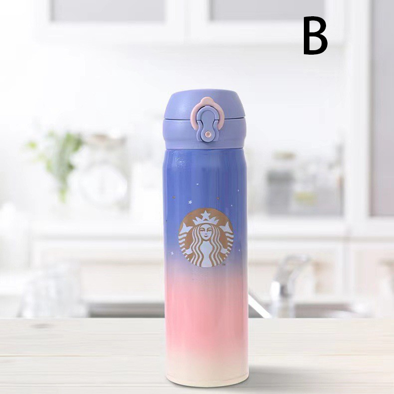 スターバックス starbucks 水筒 魔法瓶 ステンレスボトル 桜 水筒 500ml 保冷保温 魔法瓶 男女兼用 軽量構造 直飲み