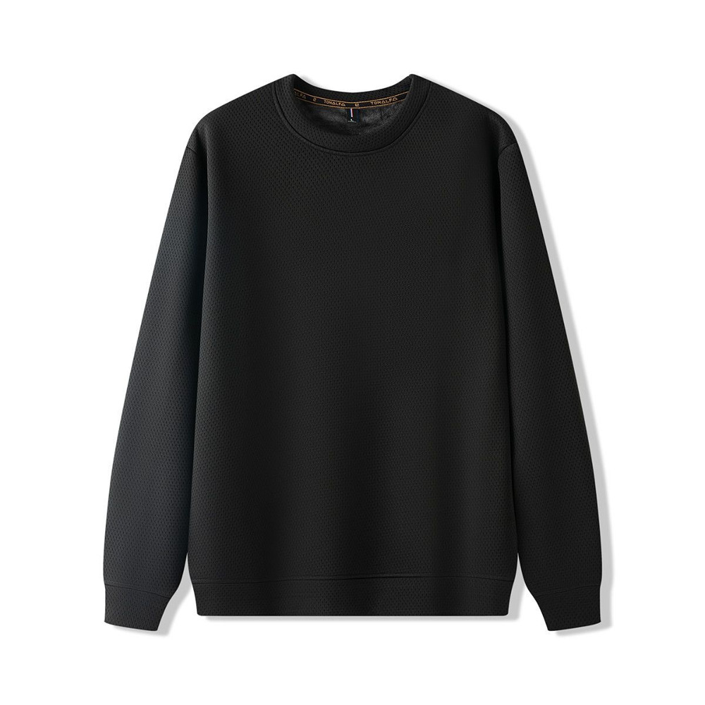 メンズ 黒 長袖Tシャツ 全品送料無料 fa 極暖 裏起毛 長袖Tシャツ メンズ 伸縮性 リブ付き