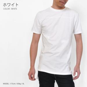 全品送料無料 ロング丈 半袖Tシャツ メンズ ロング Tシャツ カットソー 3色 TA92 M便