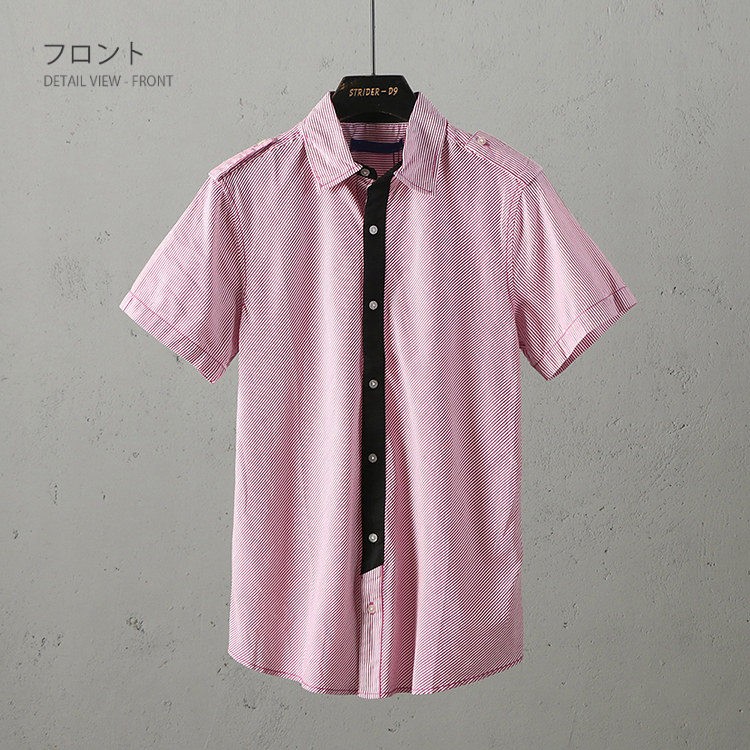 9097【即完売モデル】ダブレット☆総柄ストライプシャツ　入手困難　美品 9097【即完売モデル】ダブレット☆総柄ストライプシャツ 入手