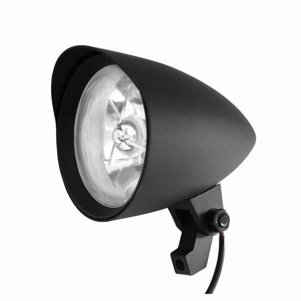 バイク ヘッドライト 汎用 レンズ クローム LED バレット 砲弾型