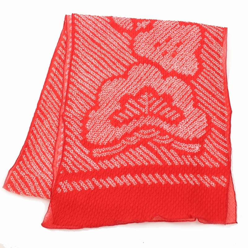 エルニーニョ様　ご確認用画像です。朱赤のでしごき　帯揚げ エルニーニョ様 ご確認用画像です。朱赤のでしごき 帯揚げ