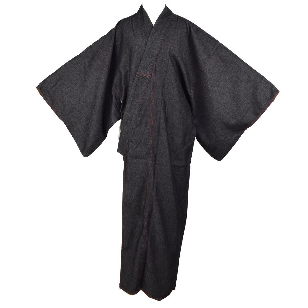メンズ デニム着物 着物 洗える着物 敬老の日 父の日｜rakuichi-kimono｜08