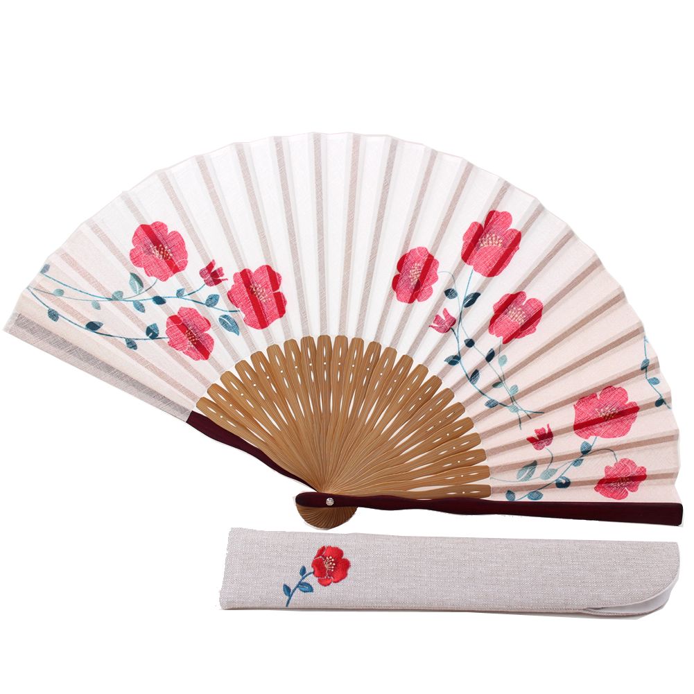 扇子 女性用 ほの花 扇子袋付き 敬老の日 母の日｜rakuichi-kimono｜02