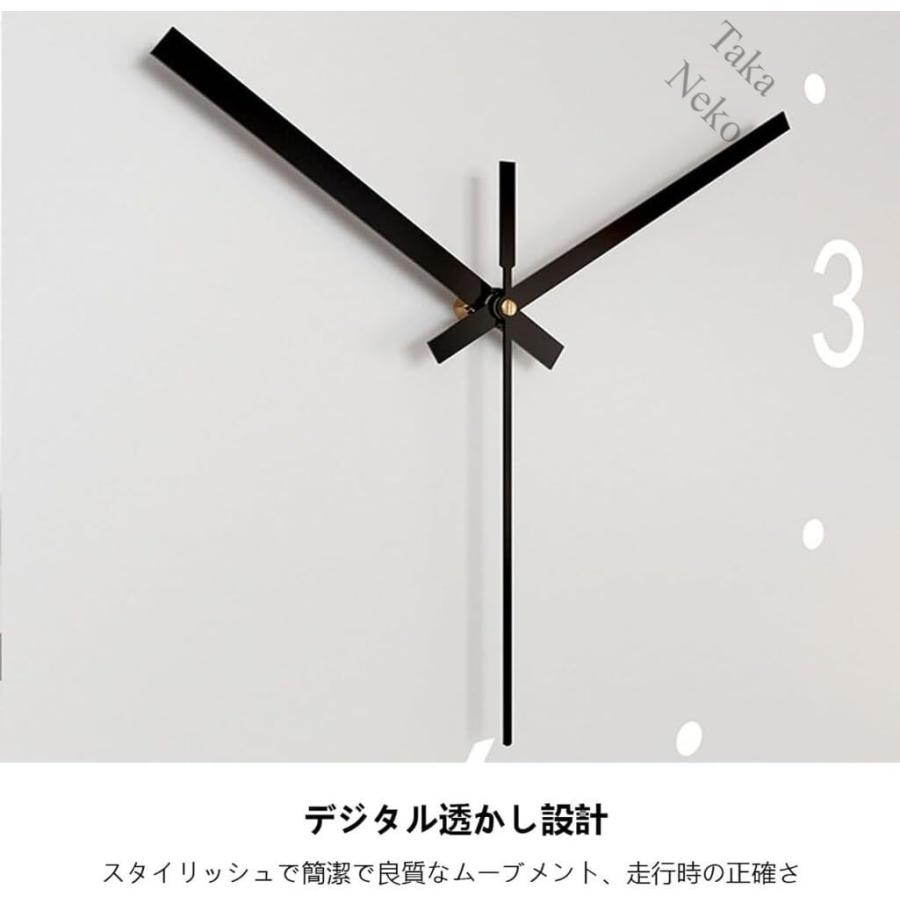 コーナー両面時計 掛け時計 壁時計 リビングLED掛け時計 自動感応夜光