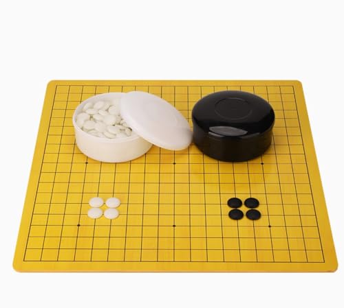 【碁盤・碁石セット】折り畳み式19路盤 囲碁セット 囲碁 碁盤セット 19路盤 携帯便利 折り畳み式碁盤盤 : 楽