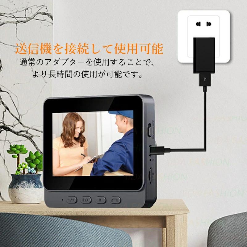 インターホン 32GBカード付き ワイヤレス 工事不要 テレビドアホン