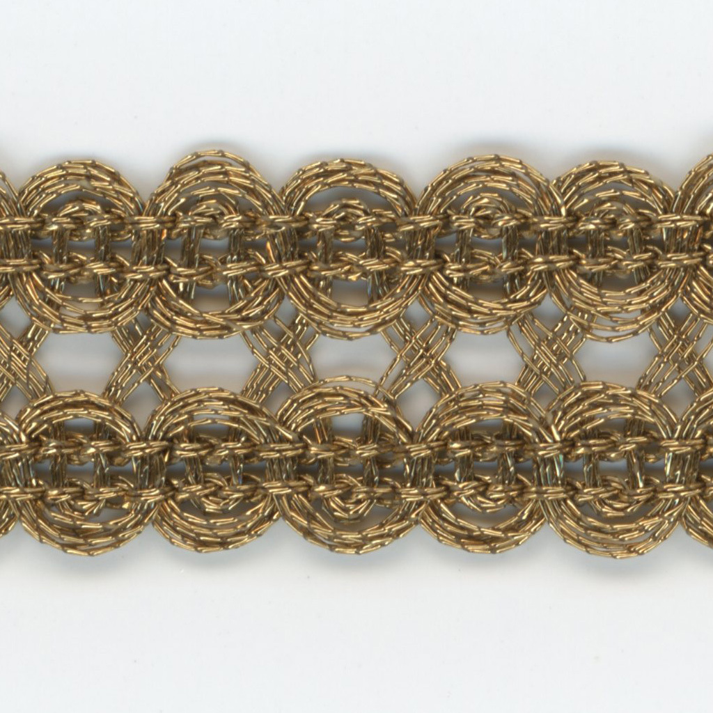 SIC メタリックストレッチパイピング（ゴールド） 約9mm 1メートル 服飾 手芸 SHINDO