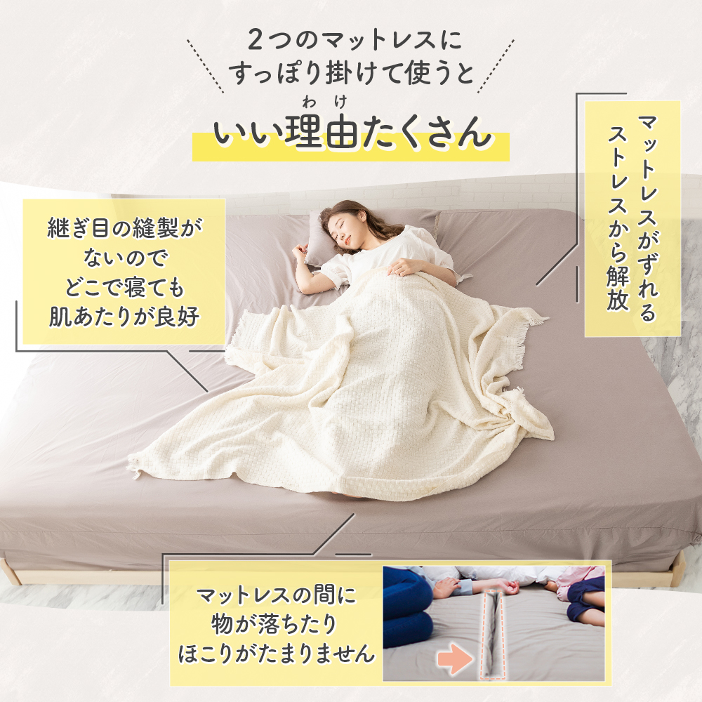 ボックスシーツ ダブル マチ 35cm ベッドシーツ ベッドカバー 全周ゴム 速乾 140×200cm ピーチスキン マットレスカバー 業務用 介護施設 旅館 ホテル 民宿 | Sylphease | 15