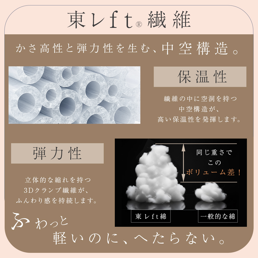 掛け布団 シングル 人工羽毛 洗える 東レFT...の詳細画像5