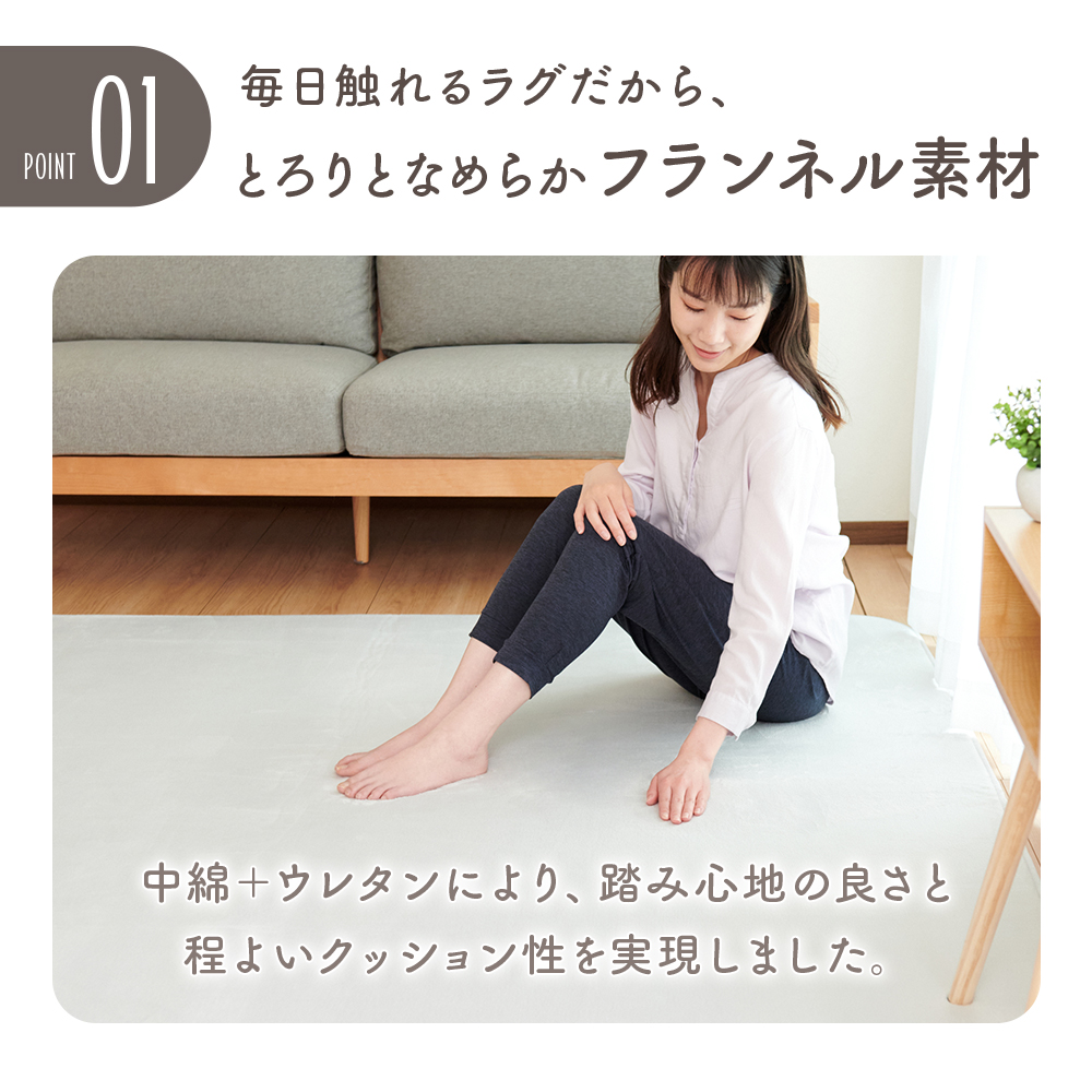 セール10%OFF ラグ 3畳 カーペット 洗...の詳細画像4
