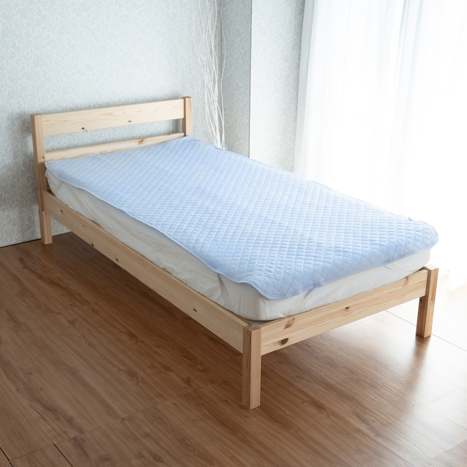 敷きパッド セミダブル 120×205cm 綿100％ タオル オールシーズン 洗える 清潔 ベッド...