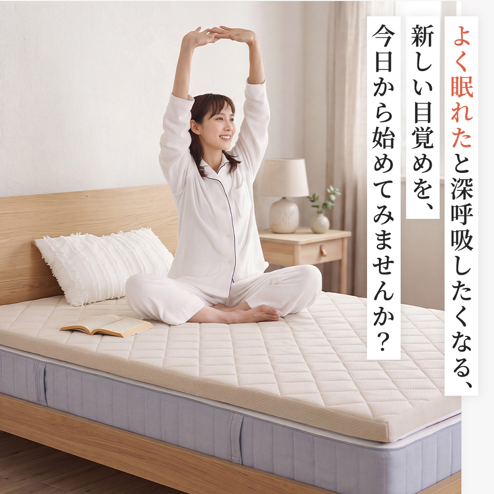 Sylphease（シルフィーズ） マットレストッパー シングル 高反発 日本