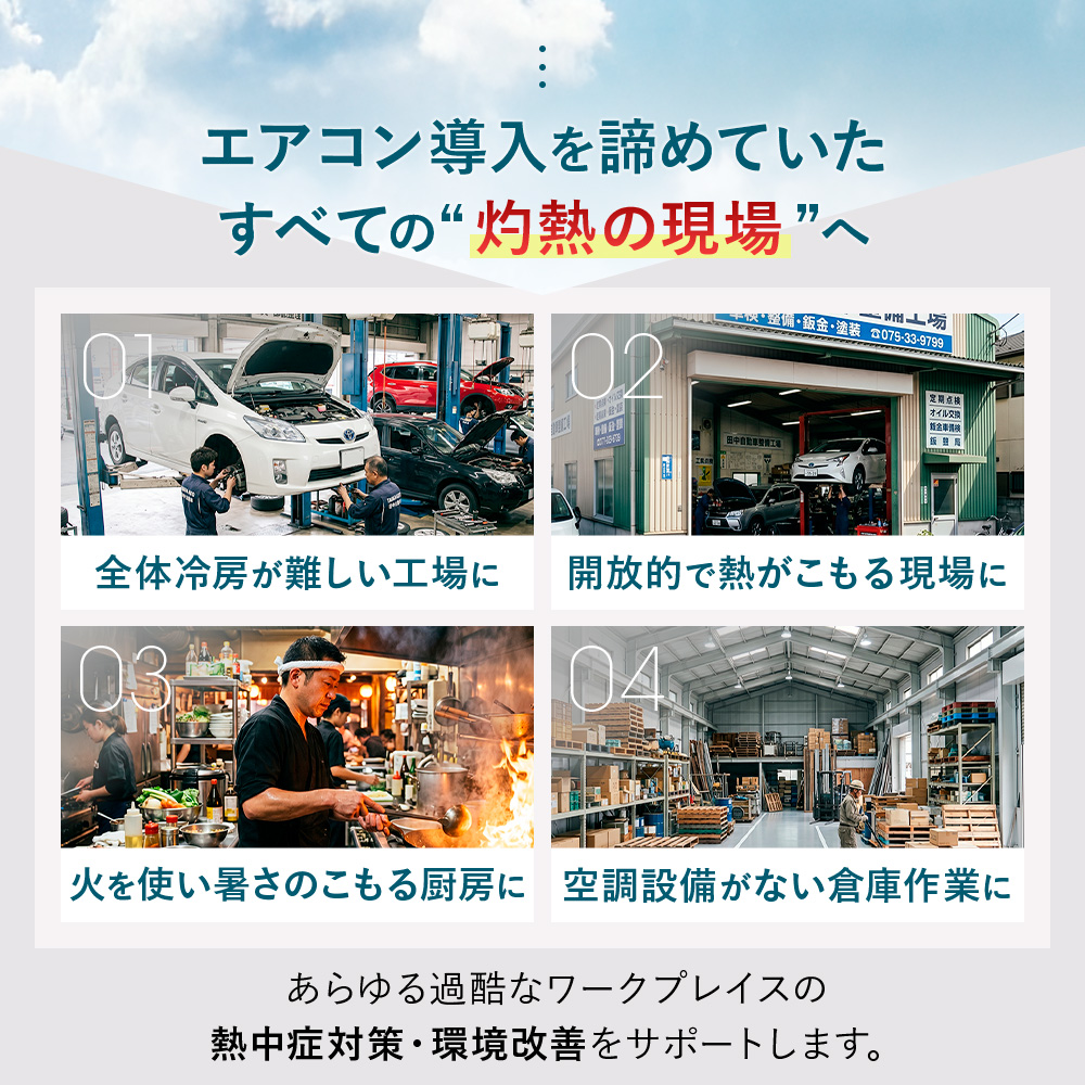スポットクーラー シングル 2.5kW 100V 業務用 工事不要 スポット