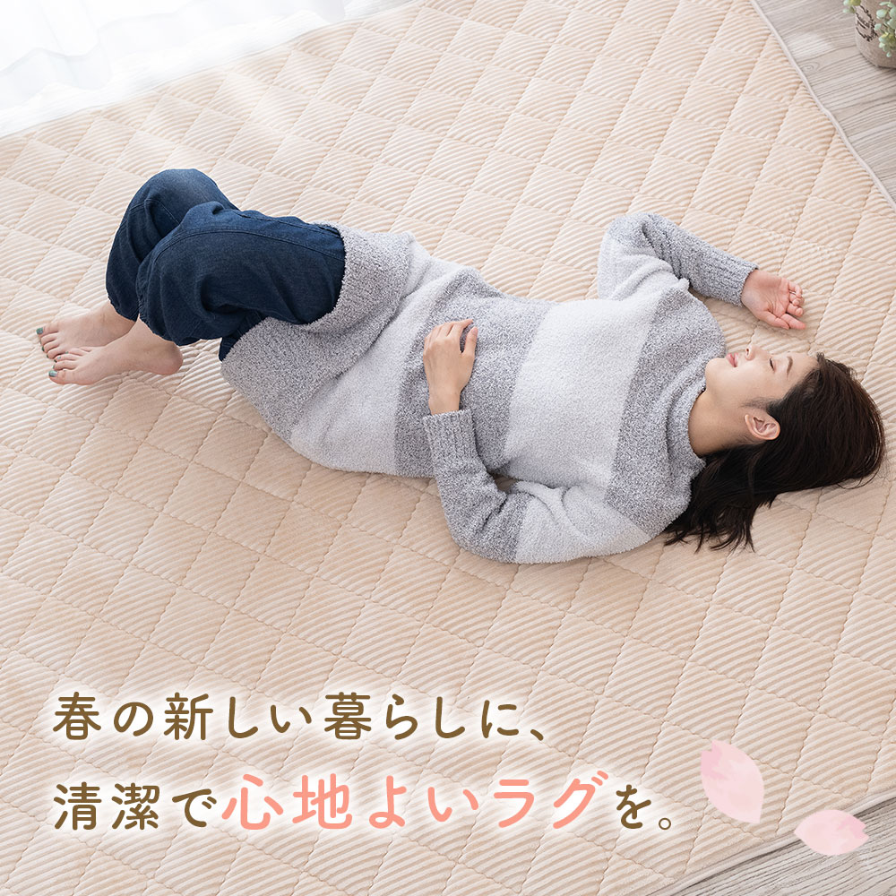 Sylphease（シルフィーズ） こたつ敷き布団 長方形 洗える ラグ