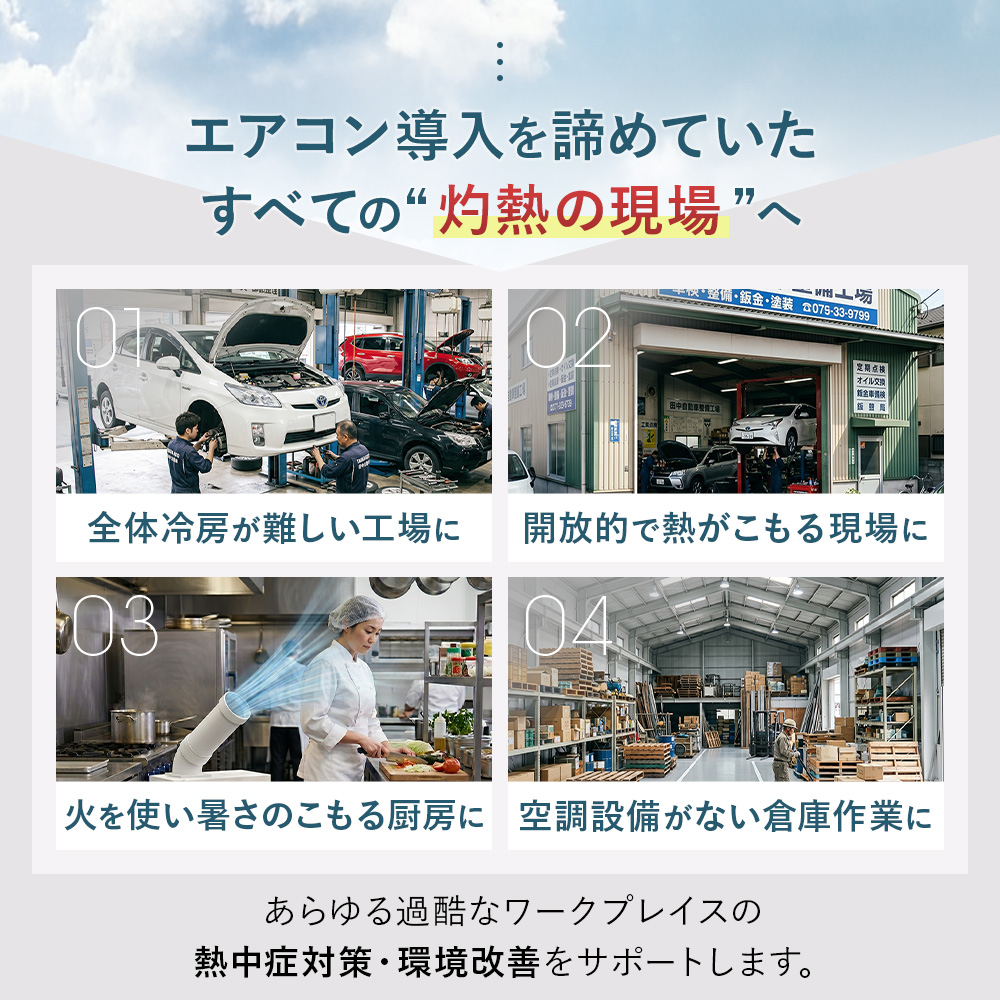 スポットクーラー 業務用 小型 工事不要 100V スポットエアコン 冷風機