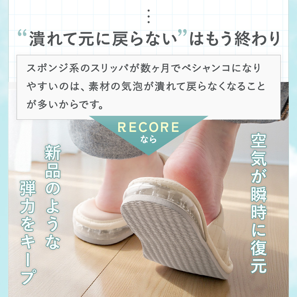 スリッパ メンズ 室内履き レディース 厚底 エアソール 低反発 静音 疲れない 29cm オフィス 来客用 関連画像5