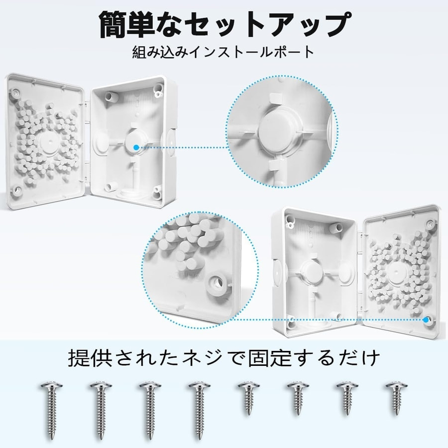 新商品！ ABS材質】カメラ用 防水 ジャンクションボックス IPカメラ用