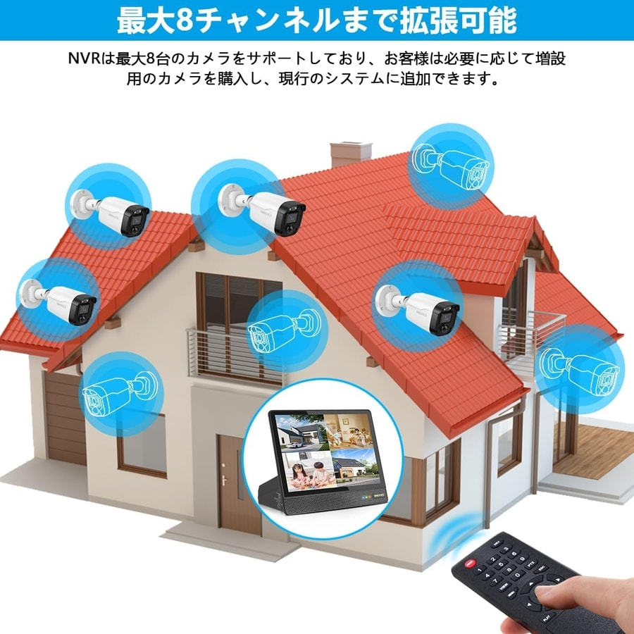 【新品】4台！ANRAN ホームセキュリティシステム HDカメラキット 新品】4台！ANRAN ホームセキュリティシステム HDカメラキット