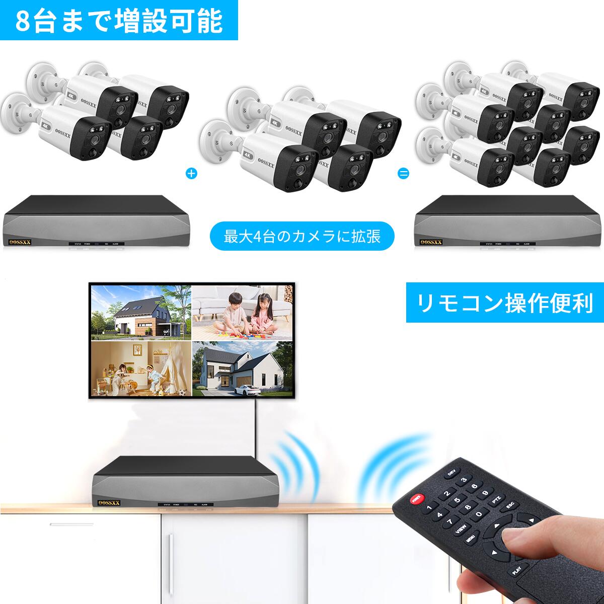 カメラまとめ9台セット 楽天市場】☆最新商品☆【双方向通話・ダブルアンテナ信号強化