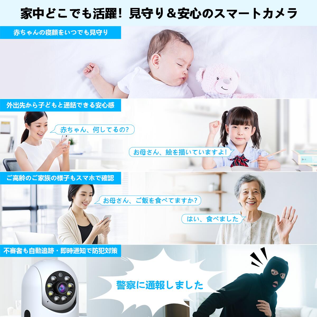 【新品・未使用】OSSSXX 防犯カメラ スピーカー付き OOSSXX防犯カメラ】POE給電防犯カメラ 無線監視カメラ ソーラー