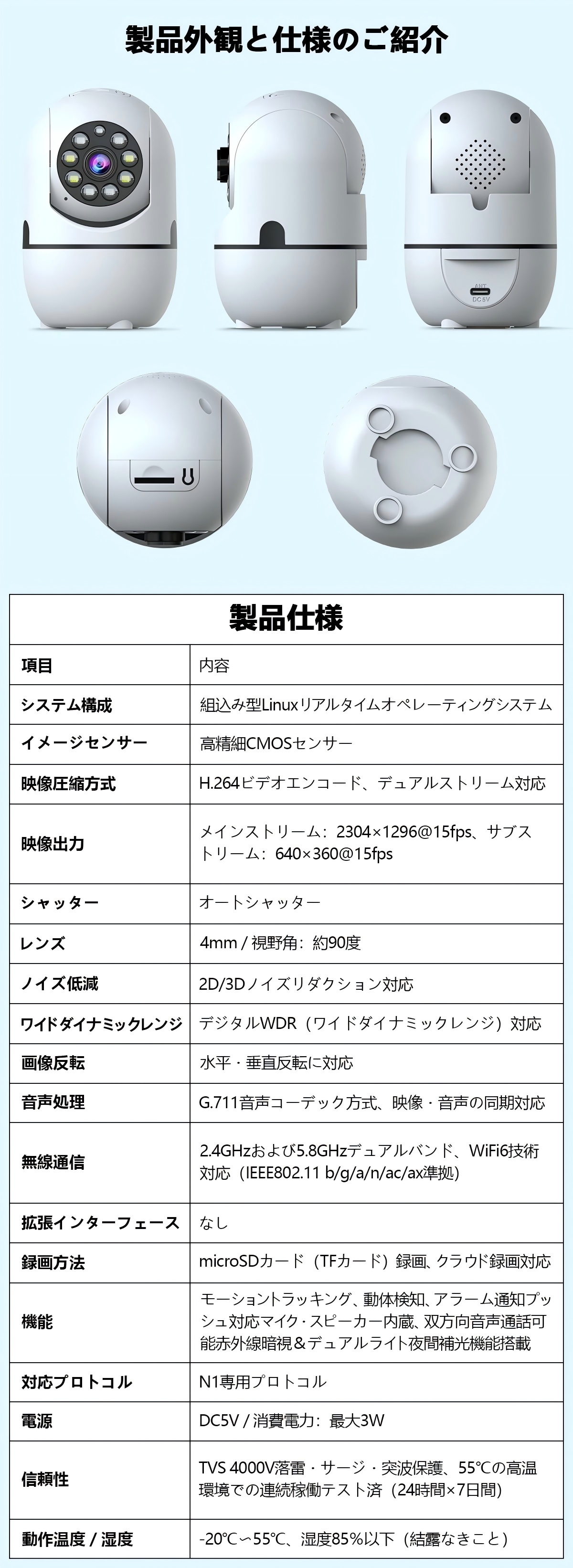 見守りカメラ 防犯カメラ ペットカメラ ベビーカメラ ベビーモニター