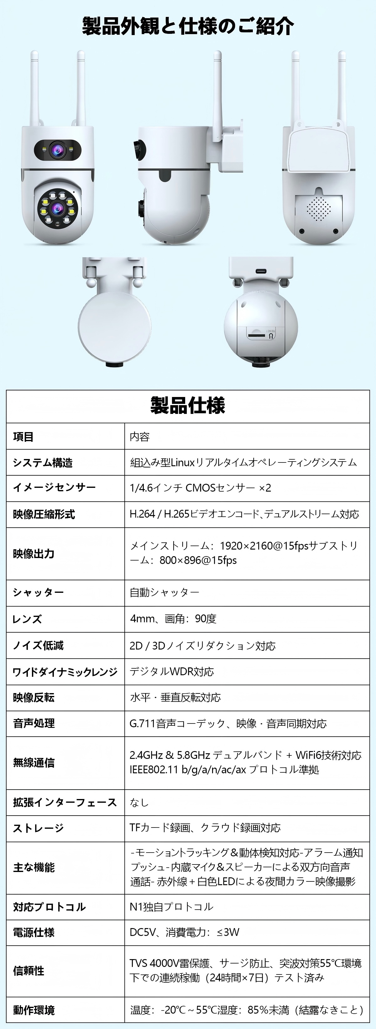見守りカメラ 防犯カメラ ペットカメラ ベビーカメラ ベビーモニター