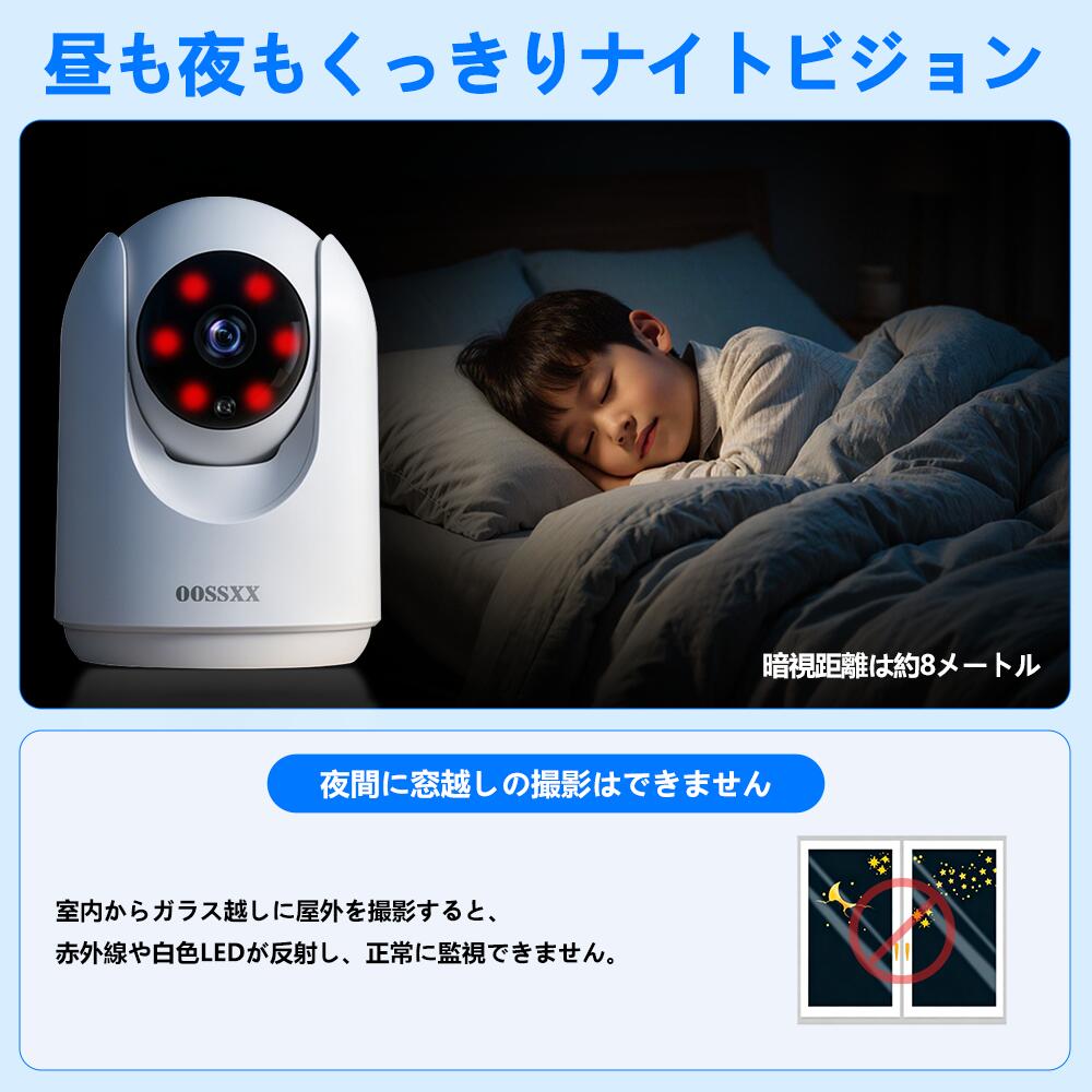 防犯カメラ 屋内 ペットカメラ 見守りカメラ ベビーカメラ 双方向通話