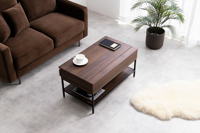 【美品】リフトアップ機能大理石木製センターテーブル　ローテーブル 120x60x43 楽天市場】＼翌日発送／リフトアップテーブル 昇降テーブル ロー
