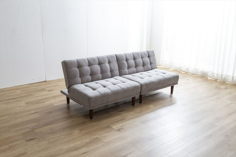 ソファーベッド 2人掛け おしゃれ リクライニング ナチュラルモダン