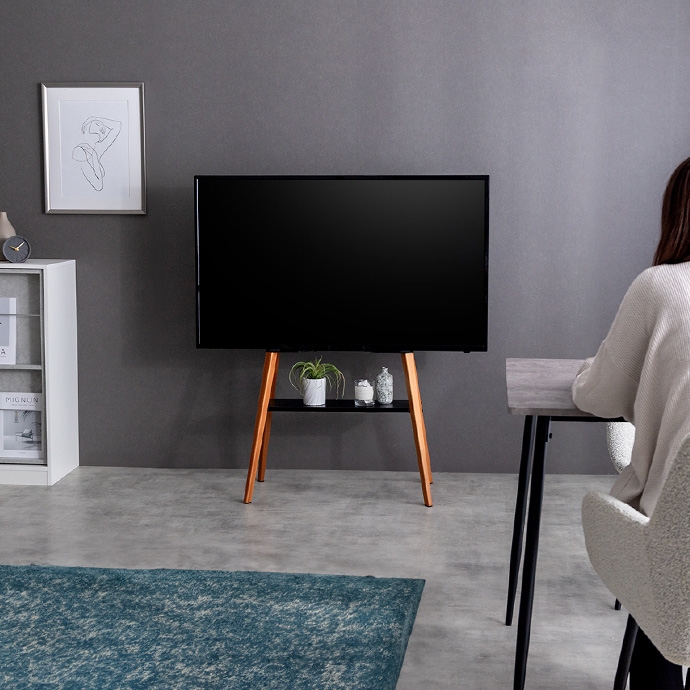 テレビ台 スタンド おしゃれ 棚 ラック 北欧モダン イーゼル 絵画の