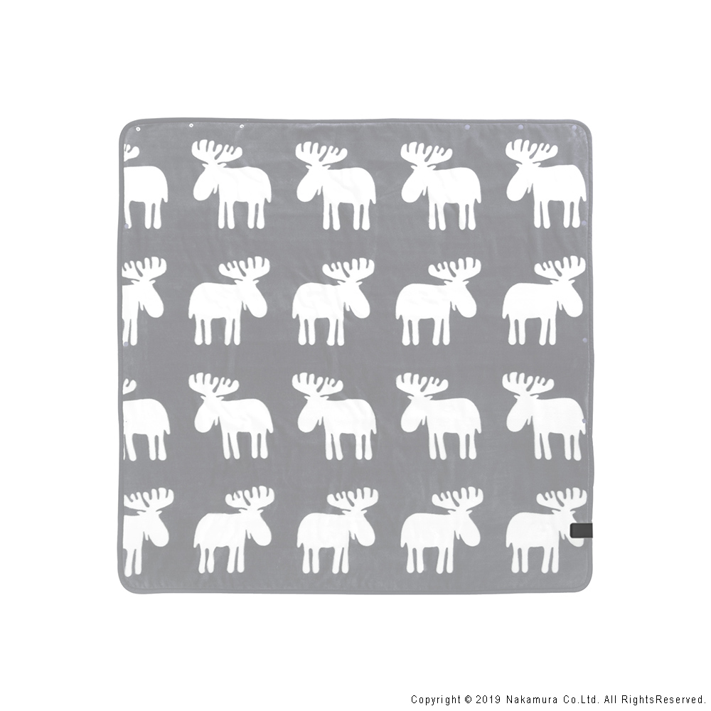 着る電気毛布 かわいい 北欧 エルク柄 ノルディック おしゃれ