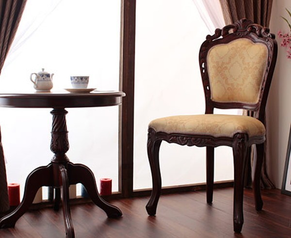 スタンザインテリア ダイニングチェア 椅子 おしゃれ ロココ調