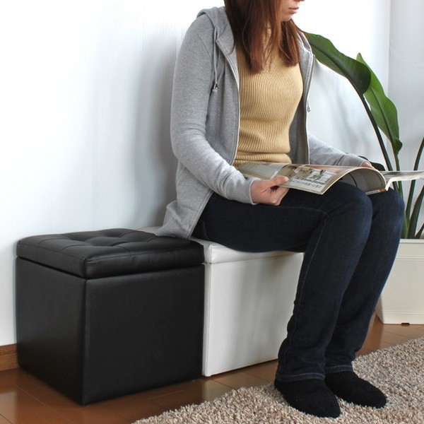 ミヤグチ企販 椅子 チェア 収納スツール チェストベンチ おしゃれ いす